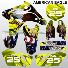 Suzuki RMZ 450 2007 AMERICAN EAGLE motocross racing decals MX graphics stripe