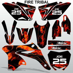 Suzuki RMZ 250 2010-2018 FIRE TRIBAL motocross racing decals set MX graphics