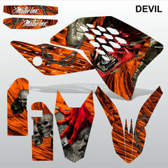 KTM EXC 2008-2011 DEVIL PUNISHER motocross decals racing stripes set MX graphics