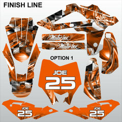 HUSQVARNA CR WR 125 2009-2013 FINISH LINE motocross decals set MX graphics kit