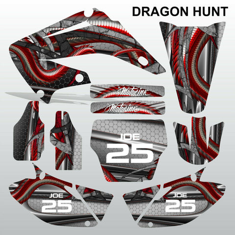 Honda CR125 CR250 2008-2012 DRAGON HUNT motocross decals set MX graphics kit