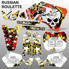 Yamaha YZ 125 250 1996-2001 RUSSIAN ROULETTE motocross decals set MX graphics