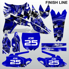 Yamaha YZF 450 2010-2013 FINISH LINE motocross racing decals set MX graphics kit