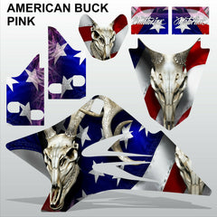 Yamaha TTR 50 2006-2015 AMERICAN BUCK PINK motocross decals set MX graphics kit