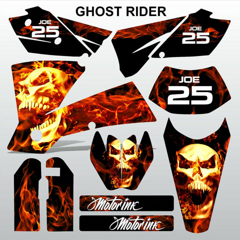 KTM EXC 2004 GHOST RIDER motocross decals racing stripes set MX graphics kit