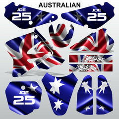 SUZUKI RM 85 2001-2012 AUSTRALIAN motocross racing decals set MX graphics