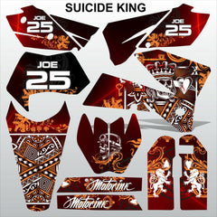 KTM EXC 2005-2007 SUICIDE KING motocross racing decals set MX graphics stripes