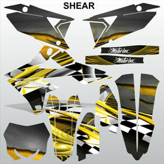 SUZUKI RMZ 450 2018-2021 SHEAR motocross racing decals set MX graphics kit