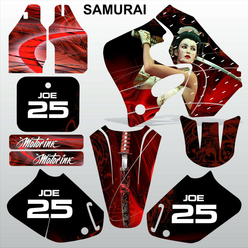 Honda CR125 CR250 93-94 SAMURAI motocross decals racing set MX graphics kit