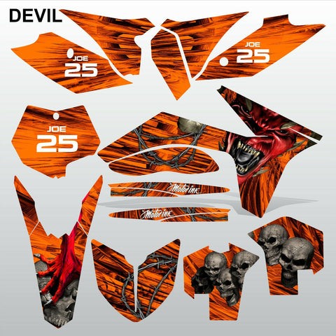 KTM SX 2011 2012 DEVIL PUNISHER motocross racing decals stripes set MX graphics