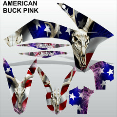 KTM EXC 2012 2013 XC 2011 AMERICAN BUCK PINK motocross decals set MX graphics