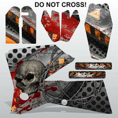 KTM SX 2005-2006 DO NOT CROSS motocross decals racing stripes set MX graphics