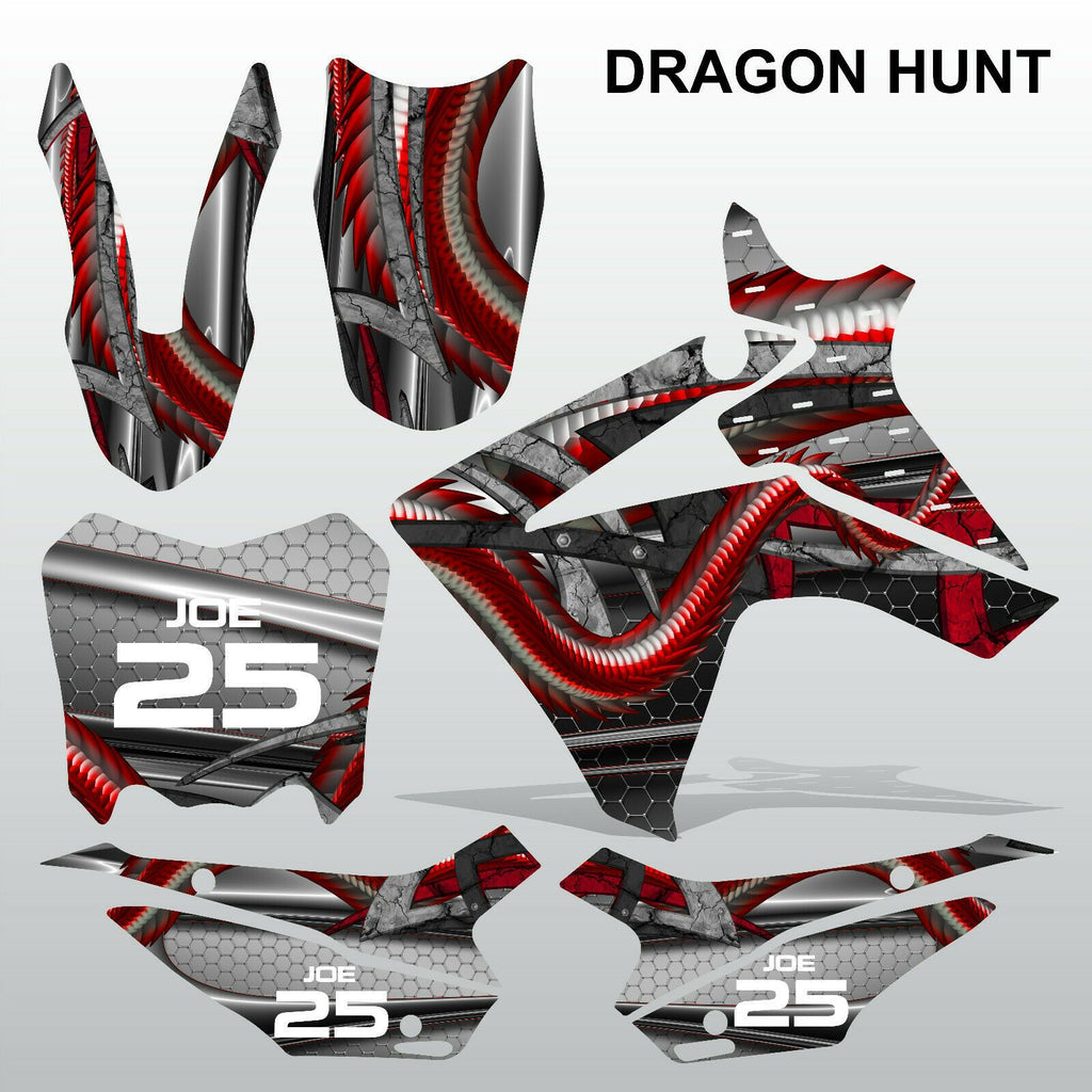 Honda CRF 110F 2013-2014 DRAGON HUNT motocross decals MX graphics kit