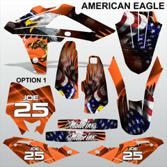 HUSQVARNA CR WR 125 2009-2013 AMERICAN EAGLE motocross decals MX graphics kit