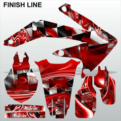 Honda CRF 450X 2005-2016 FINISH LINE racing motocross decals set MX graphics