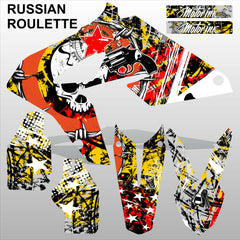 BMW G450X RUSSIAN ROULETTE motocross racing decals set MX graphics stripes kit