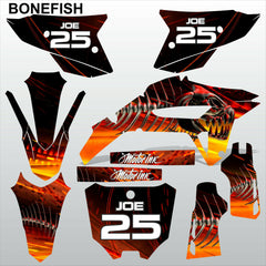 HONDA CRF 450R 2021 BONEFISH motocross racing decals set MX graphics kit