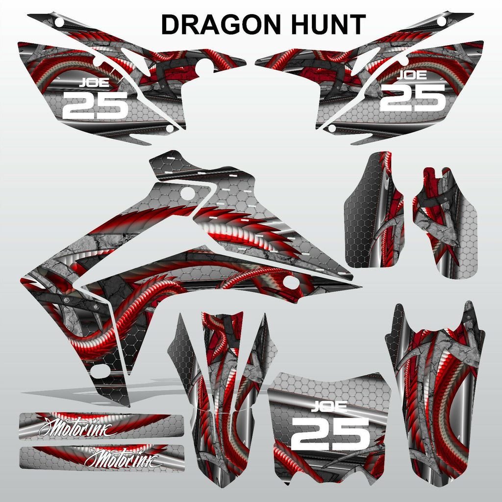 Honda CRF450 2013-2014 CRF250 2014 DRAGON HUNT motocross decals MX graphics