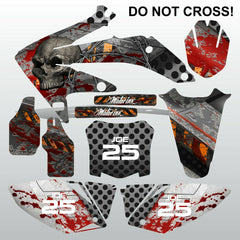 Honda CRF 450 2008 DO NOT CROSS! motocross decals set MX graphics kit