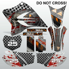 Yamaha TTR230 2005-2013 DO NOT CROSS motocross racing decals set MX graphics