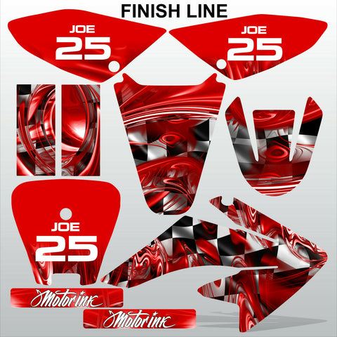Honda CRF 70-80-100 2002-2012 FINISH LINE motocross decals MX graphics kit