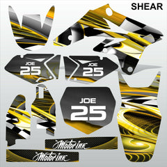 Suzuki RMZ 250 2007-2009 SHEAR motocross racing decals set MX graphics kit