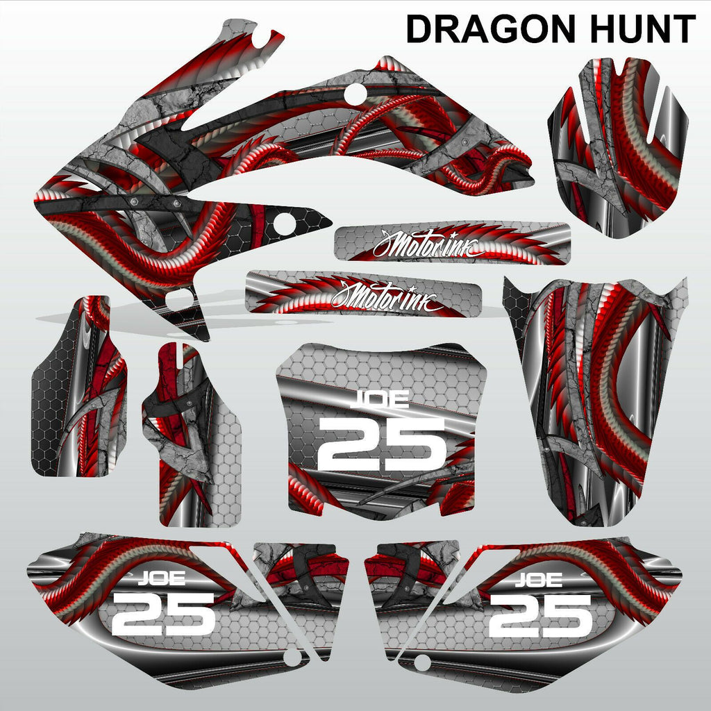 Honda CRF 250 2008-2009 DRAGON HUNT motocross decals MX graphics kit