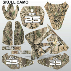 SUZUKI RM 85 2001-2012 SKULL CAMO motocross racing decals set MX graphics kit