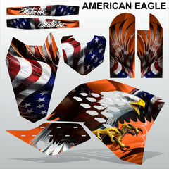 KTM SX 65 2009-2012 AMERICAN EAGLE motocross racing decals stripe set MX graphic