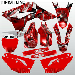 HONDA CR 250 450 2018-2021 FINISH LINE motocross racing decals set MX graphics