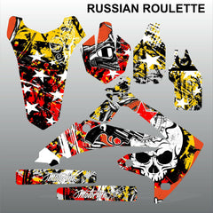 Honda CRF 450 2009-2012 RUSSIAN ROULETTE race motocross decals MX graphics set