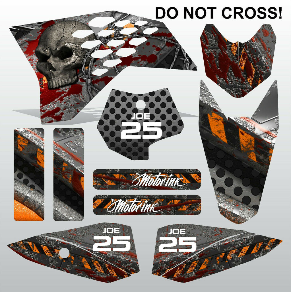KTM SX 50 2009-2013 DO NOT CROSS motocross racing decals stripe set MX graphic
