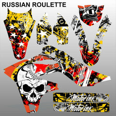 Kawasaki KXF 250 2013-2016 RUSSIAN ROULETTE motocross decals set MX graphics kit