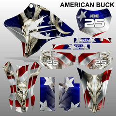 Yamaha TTR230 2005-2020 AMERICAN BUCK motocross racing decals set MX graphics