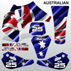 ТМ RACING 50 AUSTRALIAN motocross racing decals set MX graphics stripes kit