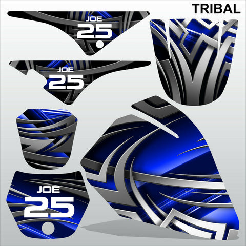 Yamaha PW80 TRIBAL motocross racing decals set MX graphics stripe kit