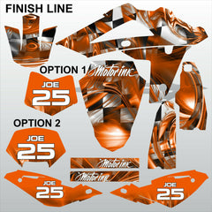 HUSQVARNA 250 450 510 2008-2010 FINISH LINE motocross decals set MX graphics kit