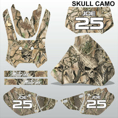 Honda XR250 XR400 1996-2004 SKULL CAMO motocross racing decals set MX graphics