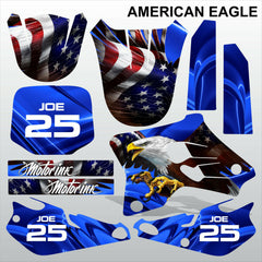 Yamaha YZ 80 1993-2001 AMERICAN EAGLE motocross racing decals set MX graphics