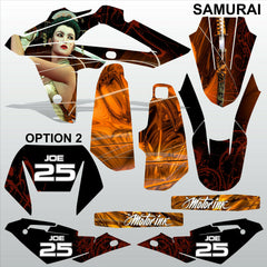 HUSQVARNA CR WR 125 2009-2013 SAMURAI motocross decals set MX graphics kit