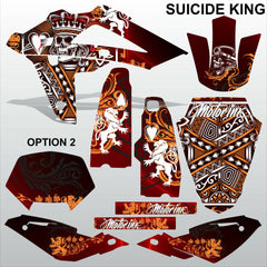 HUSQVARNA 250 450 510 2008-2010 SUICIDE KING motocross decals set MX graphics