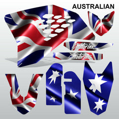 KTM SX 2007-2010 AUSTRALIAN motocross decals racing stripes set MX graphics