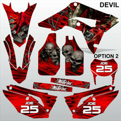 HONDA CR 250 450 2018-2021 DEVIL motocross racing decals set MX graphics kit