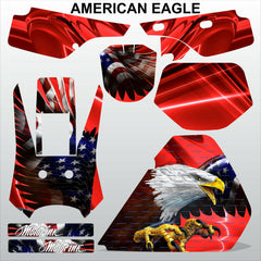 Honda XR 250 1986-1995 AMERICAN EAGLE motocross racing decals set MX graphics