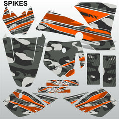 KTM SX 50 2002-2008 SPIKES motocross racing decals MX graphics stripes kit