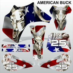 ТМ RACING 50 AMERICAN BUCK motocross racing decals set MX graphics stripes kit