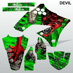 Kawasaki KXF 250 2009-2012 DEVIL PUNISHER motocross decals set MX graphics kit