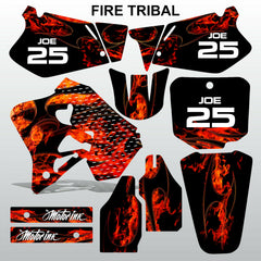 Honda CR125 CR250 95-97 FIRE TRIBAL motocross decals set MX graphics kit