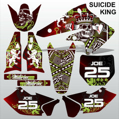 Kawasaki KXF 250 2004-2005 SUICIDE KING motocross race decals set MX graphics