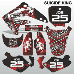 Honda CR85 2003-2012 SUICIDE KING motocross racing decals set MX graphics kit